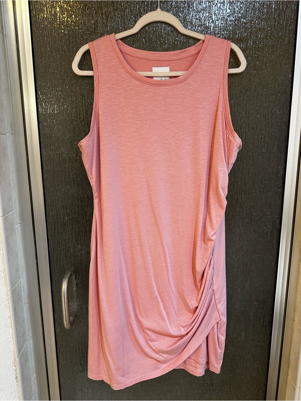 Nine West Sleeveless Dusty Rose Ruched Side Dress